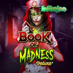 Book of Madness Deluxe স্লট গেমের হরর-থিমযুক্ত ইন্টারফেস